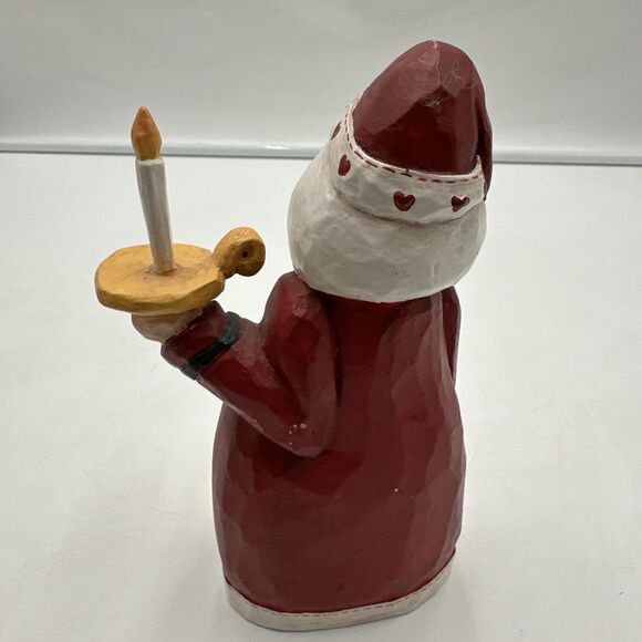 Midwest of Cannon Falls Eddie Walker Santa with Cats and Candle Figurine 7” - Picture 3 of 5